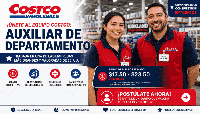 Auxiliar de departamenro costco